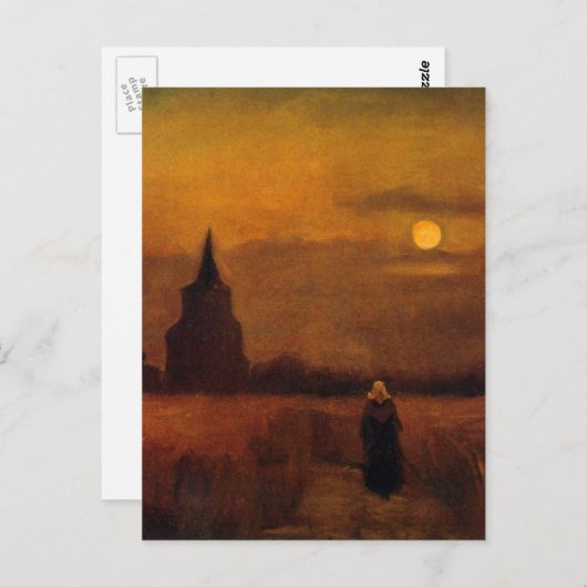 Old Tower In The Fields by Vincent van Gogh Briefkaart (Voorkant / Achterkant)