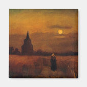 Old Tower In The Fields by Vincent van Gogh Magneet (Voorkant)