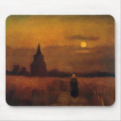 Old Tower In The Fields by Vincent van Gogh Muismat (Voorkant)