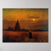 Old Tower In The Fields by Vincent van Gogh Poster (Voorkant)