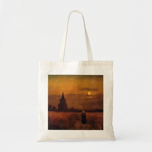 Old Tower In The Fields by Vincent van Gogh Tote Bag (Voorkant)