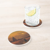 Old Tower In The Fields by Vincent van Gogh Zandsteen Onderzetter (Zijkant)