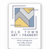 Old Town Art And Framery Business Sticker (Voorkant)