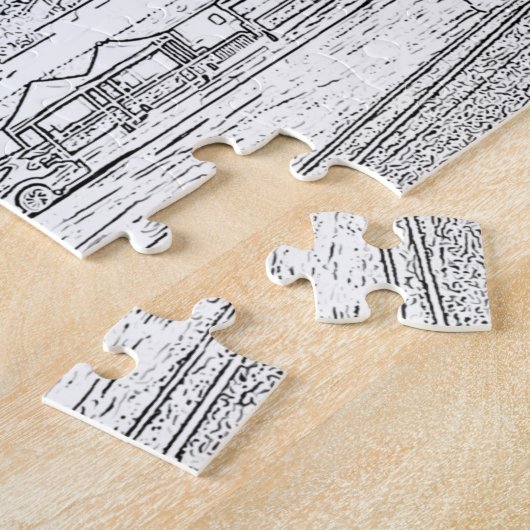 Old Town Auburn Firehouse Legpuzzel (Zijkant)