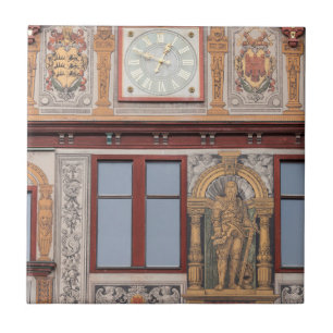 Old Town Building Frescos Tegeltje