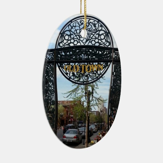 Old Town Chicago Keramisch Ornament (Rechts)