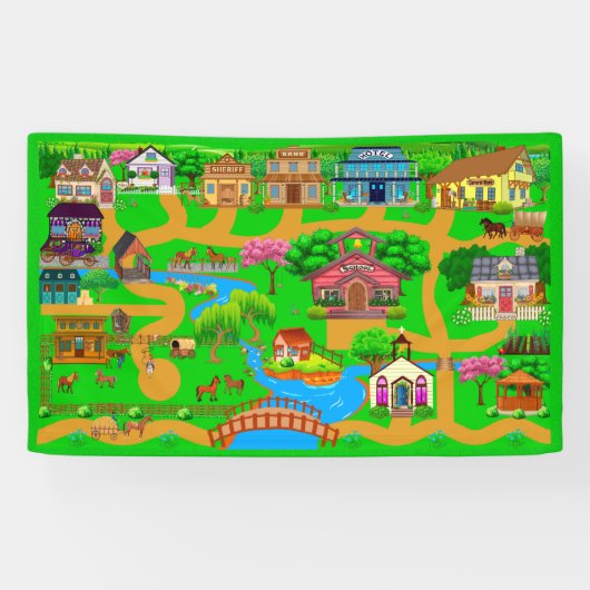 Old Town for Play 3x5 Banner (Horizontaal)