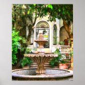 Old Town Hacienda Mexico Antiek Poster (Voorkant)