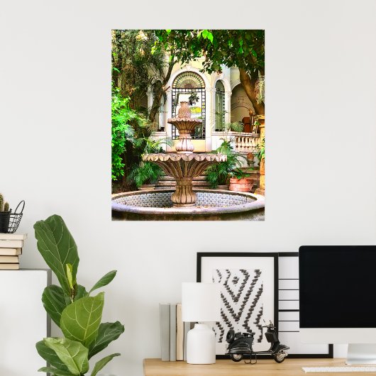 Old Town Hacienda Mexico Antiek Poster (Thuiskantoor)