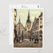 Old Town Hall, München, Beieren, Duitsland magnifi Briefkaart (Voorkant / Achterkant)