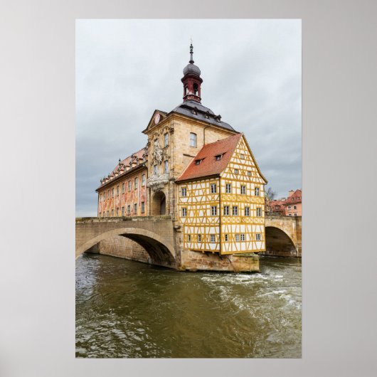 Old Town Halll in Bamberg in Duitsland Poster (Voorkant)