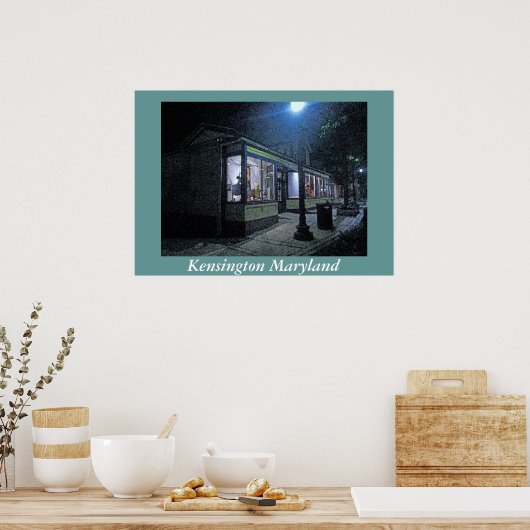 Old Town Kensington Maryland Poster (Keuken)