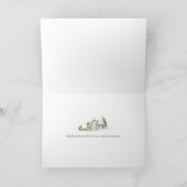 Old Town kerstfoto Wenskaart Feestdagen Kaart (Binnen)