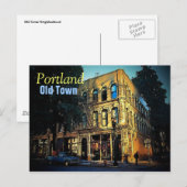 Old Town Portland Briefkaart (Voorkant / Achterkant)