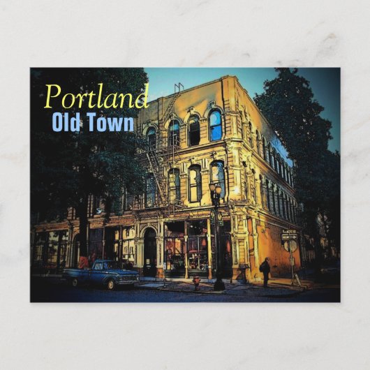 Old Town Portland Briefkaart (Voorkant)
