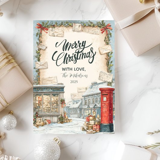 Old Town Square Vakantie Feestdagenkaart