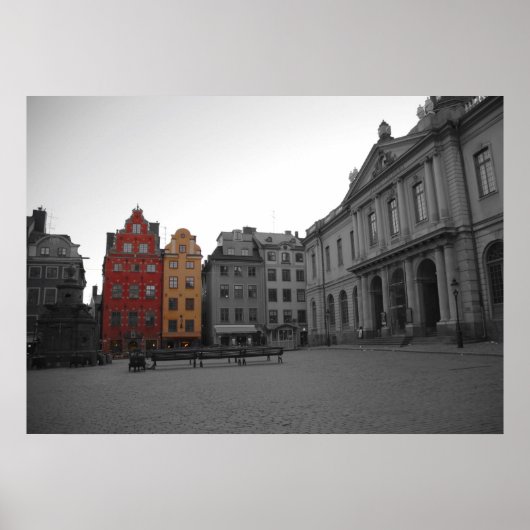 Old Town Stockholm Poster (Voorkant)