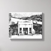 Old Town Store Canvas Afdruk (Voorkant)