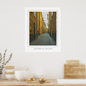 Old Town Street - Stockholm Poster (Keuken)