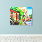 Old Town Temecula Ca. Canvas Afdruk (Insitu (Houten vloer))