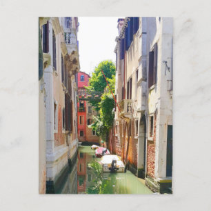 Old Town Venice Canal, romantic Italy scene Briefkaart