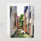 Old Town Venice Canal, romantic Italy scene Briefkaart (Voorkant / Achterkant)