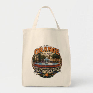 Old Towne Orange Circle Fountain Vintage T-shirt Tote Bag
