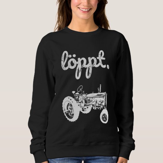 Old Tractor Farmer Loppt Oldtimer Tractor Farmer Trui (Voorkant)