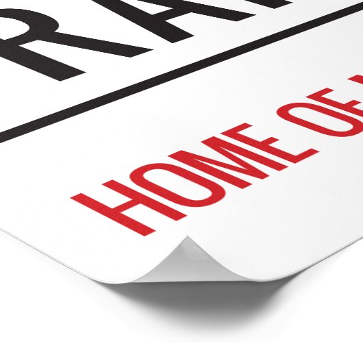 Old Trafford Sign Poster (Hoek)