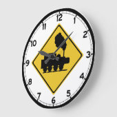 Old Train Crossing Sign, Thailand Grote Klok (Hoek)