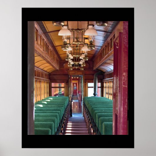 Old Train Interior Photo Poster (Voorkant)