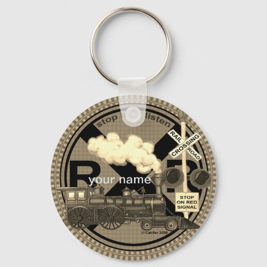 Old Train sleutelhanger (Voorkant)