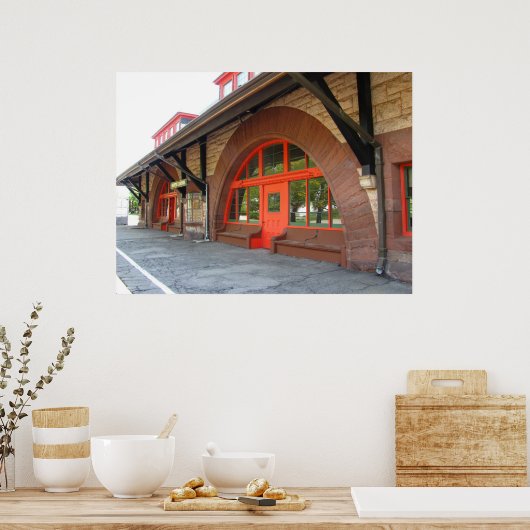 Old Train Station ~ print (Keuken)