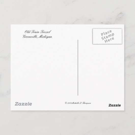 Old Train Trestle Briefkaart (Achterkant)