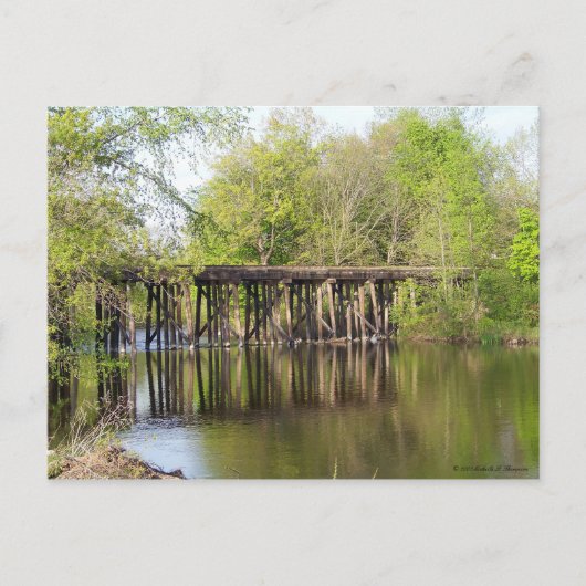 Old Train Trestle Briefkaart (Voorkant)