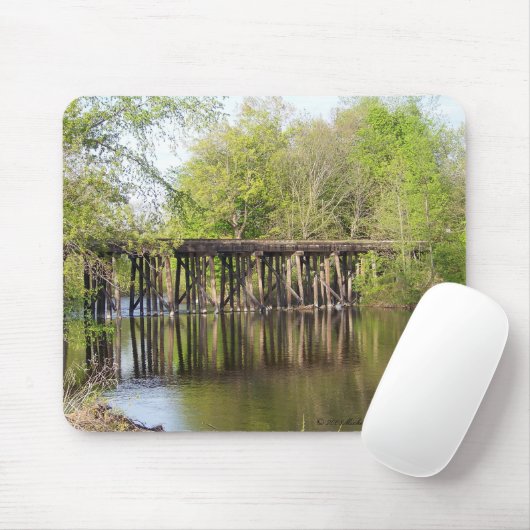 Old Train Trestle Mousepad Muismat (Met muis)