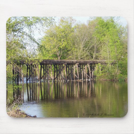Old Train Trestle Mousepad Muismat (Voorkant)