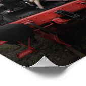 Old Train, young Lady Poster (Hoek)