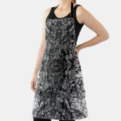 Old Tree Bark Black And White Photo Pattern Design Schort (Insitu)