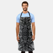 Old Tree Bark Black And White Photo Pattern Design Schort (Gedragen)