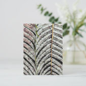 Old Tree Fern Frond Briefkaart (Staand voorkant)