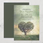 Old Tree Rustic Country vrijgezellenfeest Kaart (Voorkant / Achterkant)