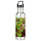 Old Tree Thick Branches Groene en Paarse Magie Waterfles (Voorkant)