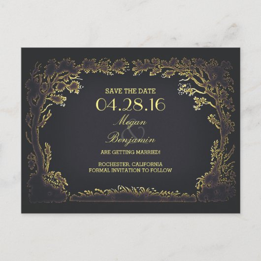 Old Trees Avenue  Sla de datum briefkaarten (Voorkant)