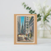  Old Trinty & Wall Street Briefkaart (Staand voorkant)