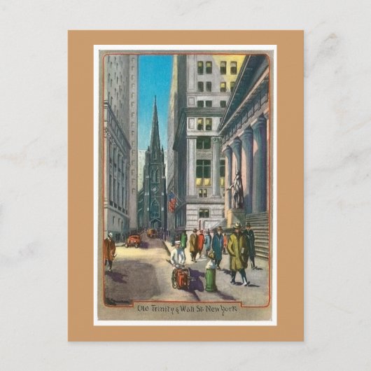  Old Trinty & Wall Street Briefkaart (Voorkant)