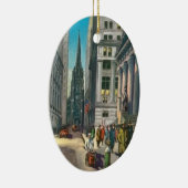 Old Trinty & Wall Street Keramisch Ornament (Rechts)