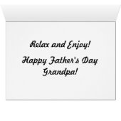 Old Truck and Teepee Grandpa Vaderdag Kaart (Binenzijde Horizontaal (Onderkant))