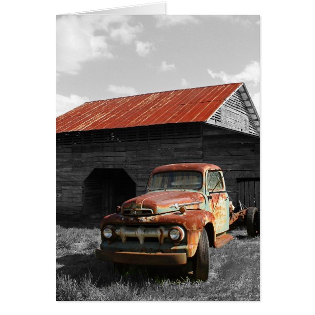 Old Truck b/w (Voorkant)