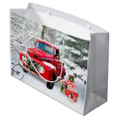 Old Truck Holiday Groot Cadeauzakje (Achterkant Gekanteld)